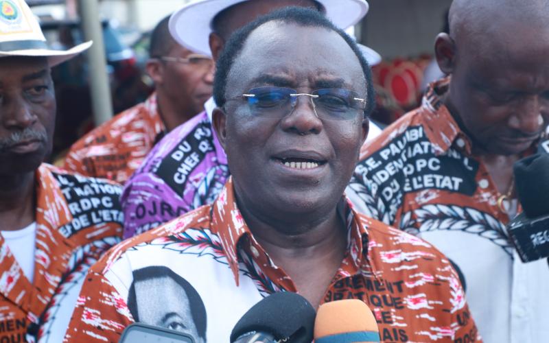 Meeting de lancement de la campagne du RDPC, le samedi, 27 septembre 2025 à l'esplanade de l'hôtel de Ville de Yaoundé