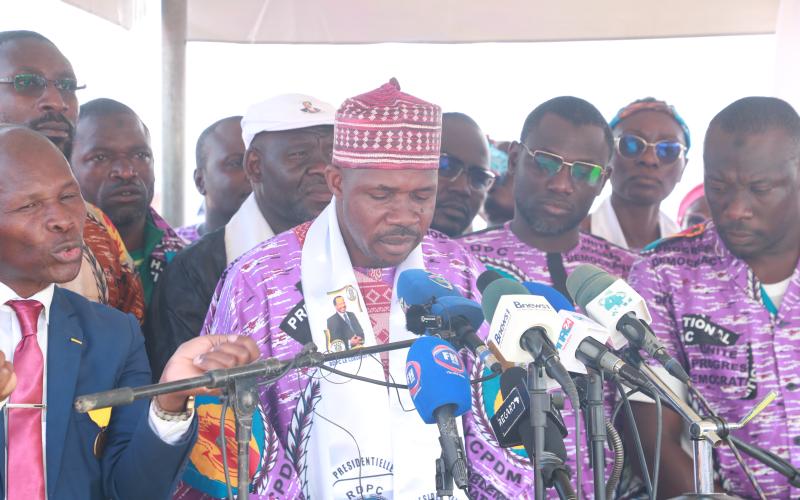 Meeting de lancement de la campagne du RDPC, le samedi, 27 septembre 2025 à l'esplanade de l'hôtel de Ville de Yaoundé