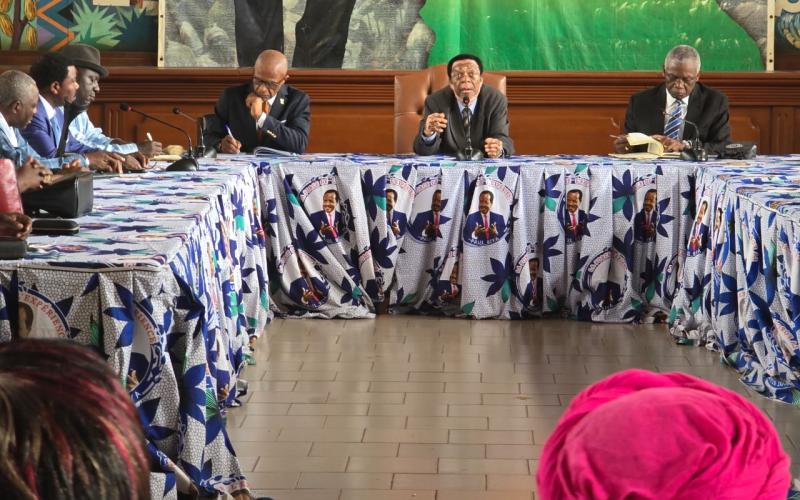 The Secretary General of the CPDM Central Committee granted an audience to ally political parties on 1 October 2025.