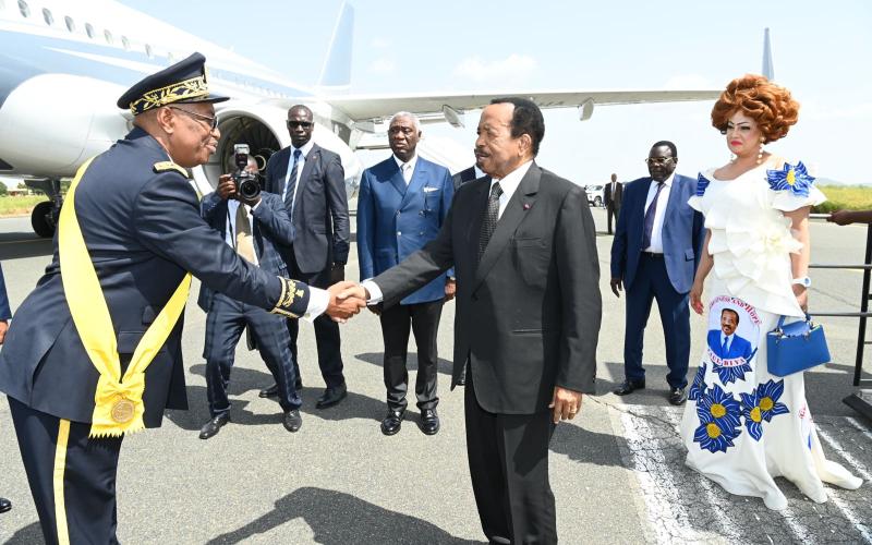 Le Président Paul BIYA et la Première Dame, Madame Chantal BIYA, à Maroua