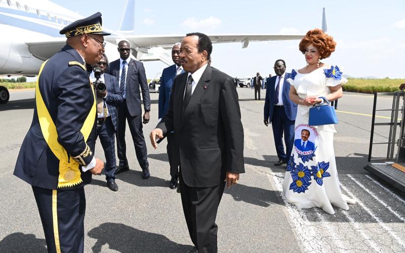Le Président Paul BIYA et la Première Dame, Madame Chantal BIYA, à Maroua