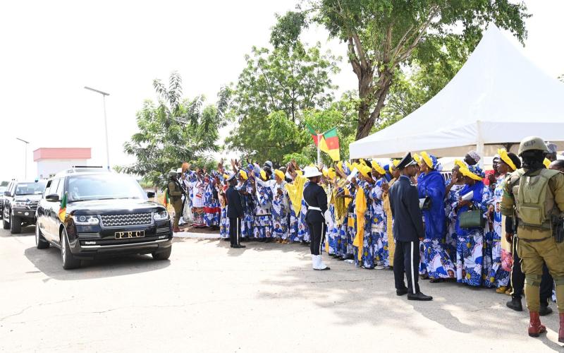 Le Président Paul BIYA et la Première Dame, Madame Chantal BIYA, à Maroua