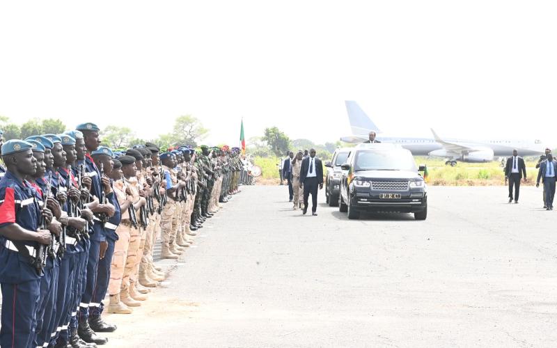 Le Président Paul BIYA et la Première Dame, Madame Chantal BIYA, à Maroua