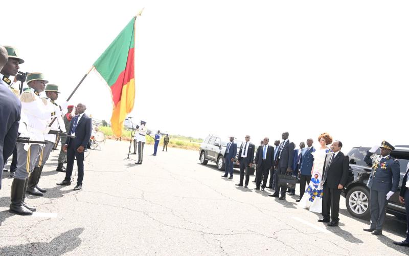 Le Président Paul BIYA et la Première Dame, Madame Chantal BIYA, à Maroua