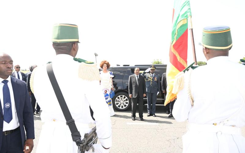 Le Président Paul BIYA et la Première Dame, Madame Chantal BIYA, à Maroua