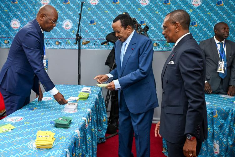 2025 Presidential Election: President Paul BIYA cast Vote in Yaounde