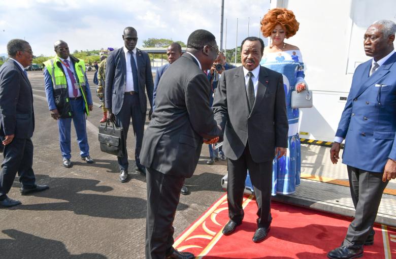 Presidential Couple Back in Yaounde
