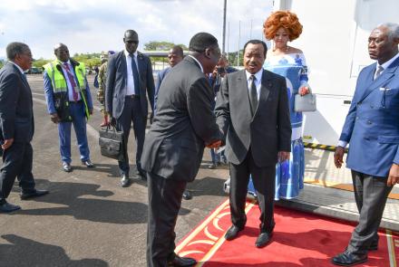 Presidential Couple Back in Yaounde