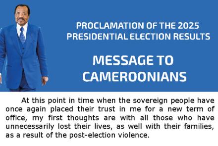 At this point in time when the sovereign people have once again placed their trust in me for a new term of office, my first thoughts are with all those who have unnecessarily lost their lives, as well with their families, as a result of the post-election violence.